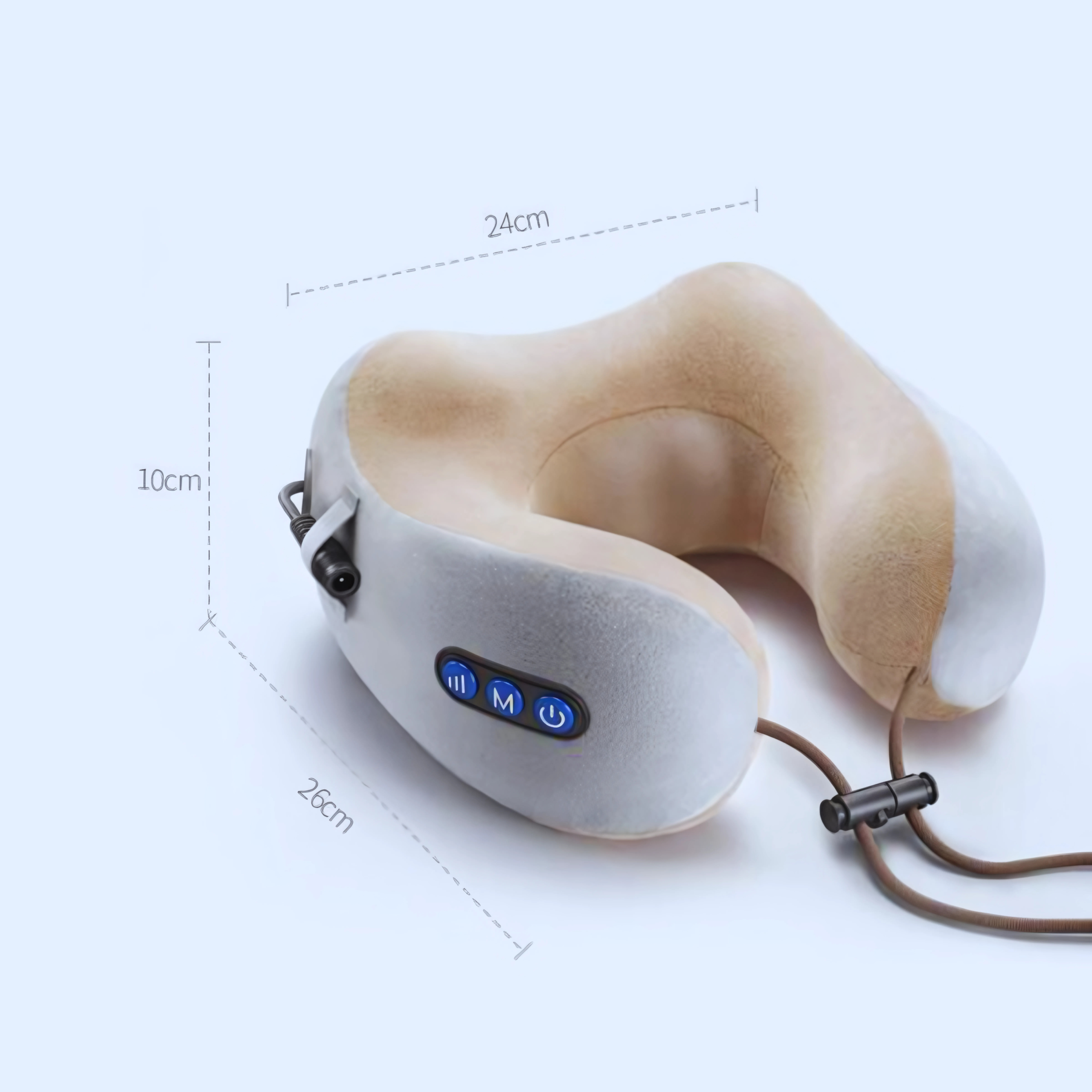 U Shaped Neck Massage Pillow Heating Vibration Kneading Electric Cervical Shoulder Massage - Image 5