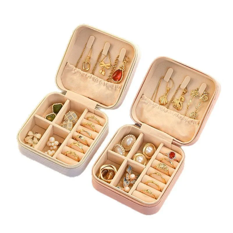 Portable Travel Jewelry Box Necklace Earring Storage Box - Image 6